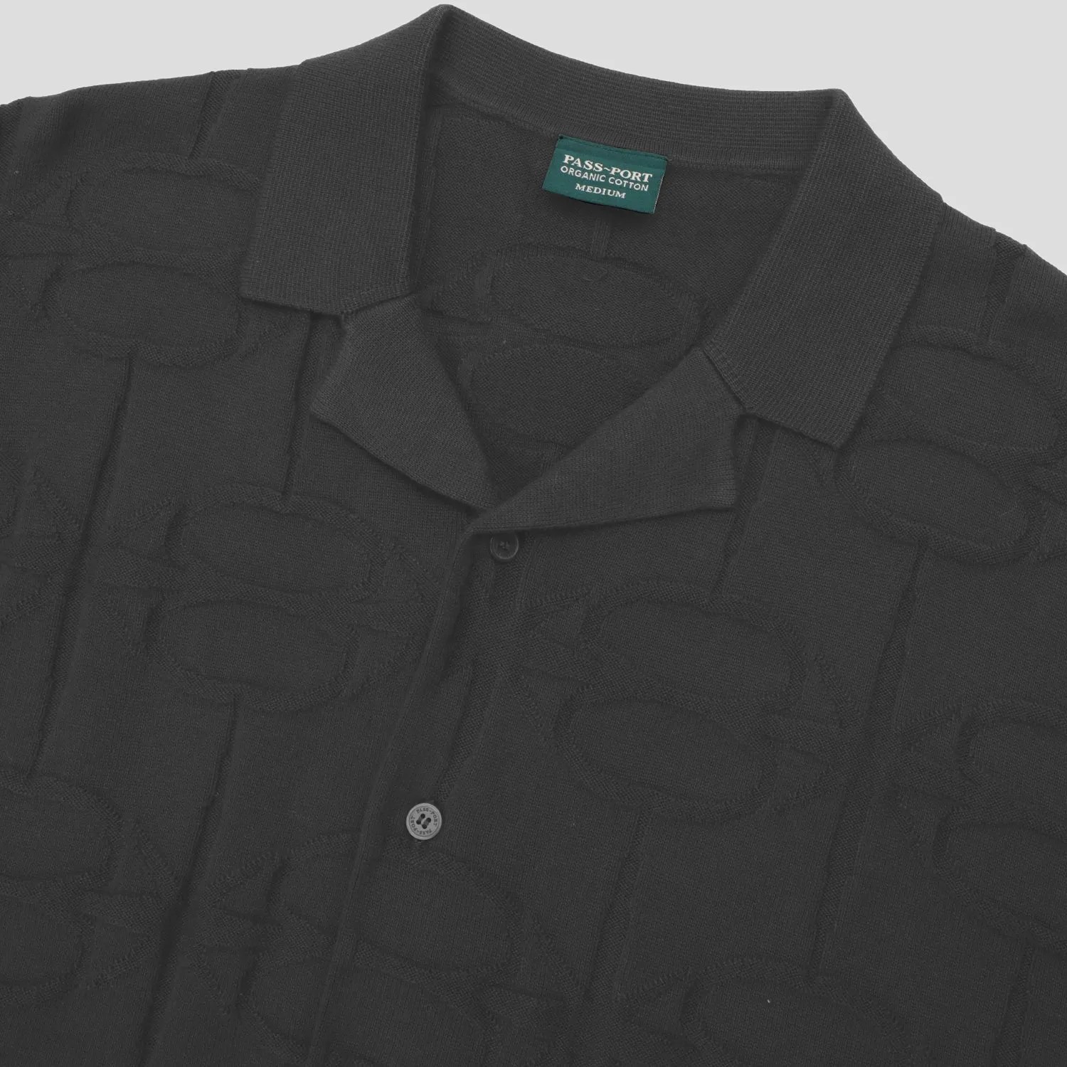 Pass~Port Soap Sparkle Organic Knitted Leagues Shirt - Dark Grey Light Wear Minimalist Style