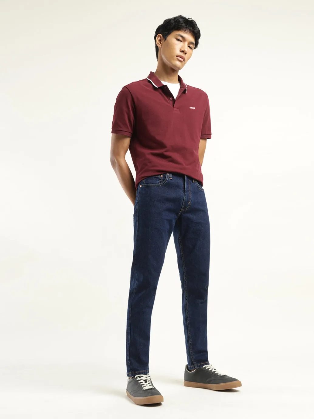 Men's 512 Indigo Slim Tapered Fit Mid Rise Jeans Friction Free Inner Lining