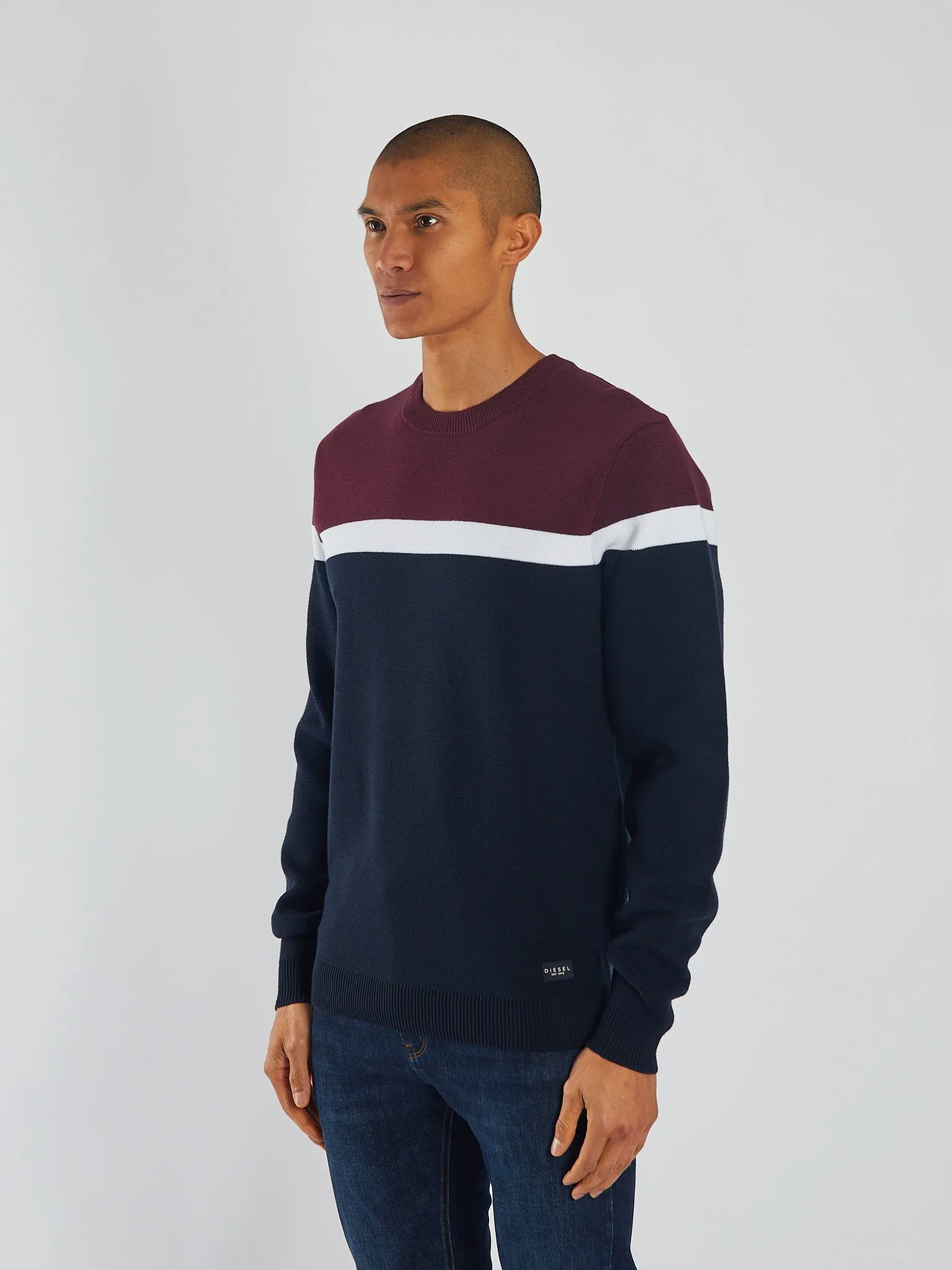 Ribbed Detailing Snag Resistant Surface Vic Sweater Wine Port