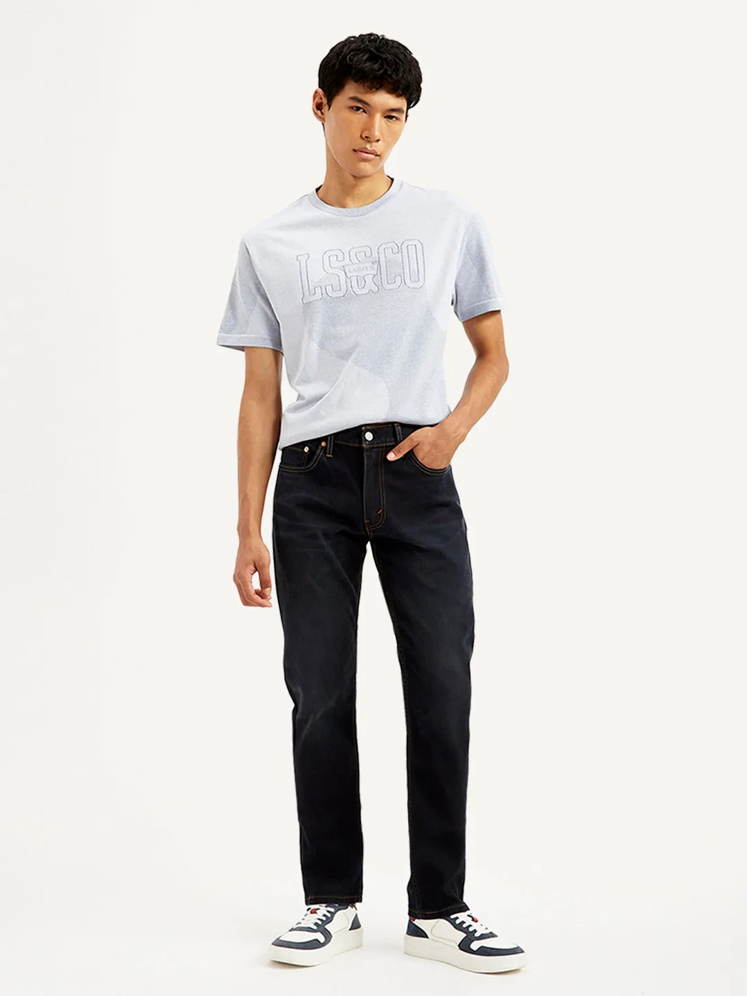 Base Fit Piece Elegant Minimalist Outdoor Adventure Men's 511 Navy Blue Slim Fit Mid Rise Jeans