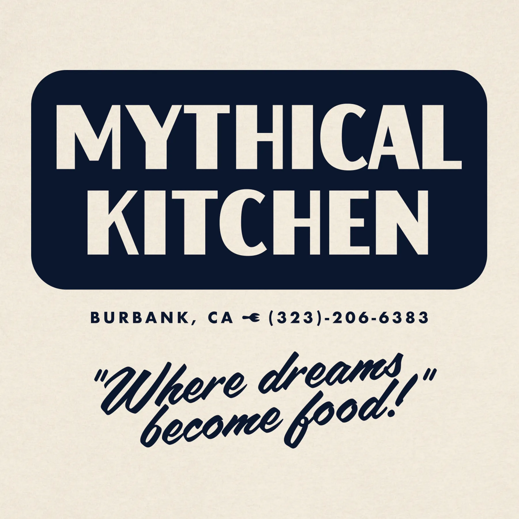 Comfy Vibes Scoop neck femininity Mythical Kitchen Staff Tee (Ivory)