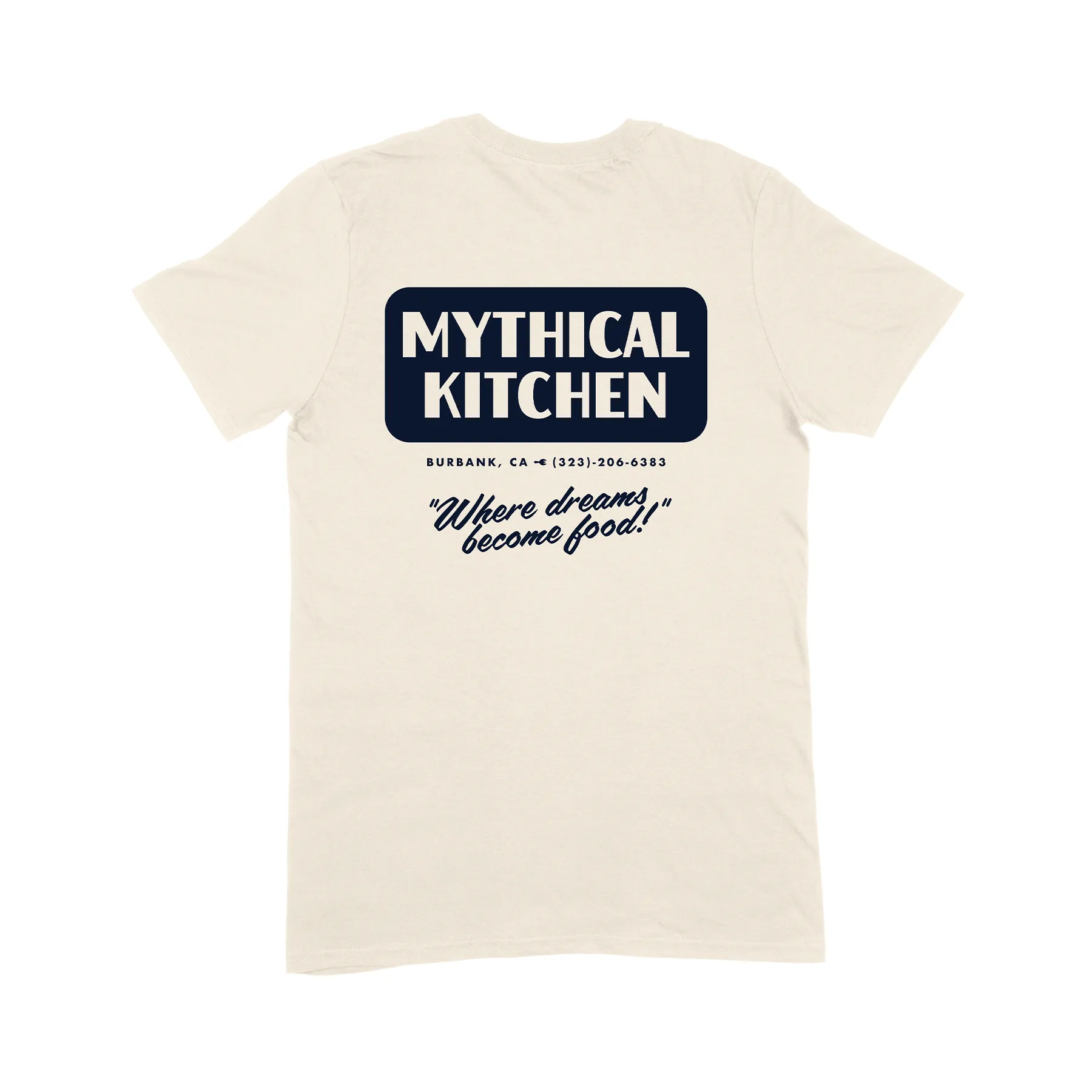 Wrinkle Resistant Mythical Kitchen Staff Tee (Ivory)