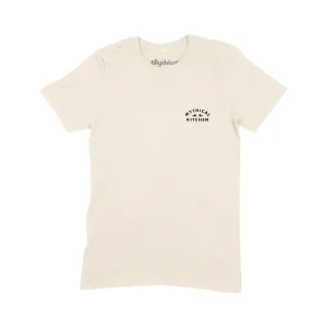 High Density Cotton Stylish Comfort Mythical Kitchen Staff Tee (Ivory)
