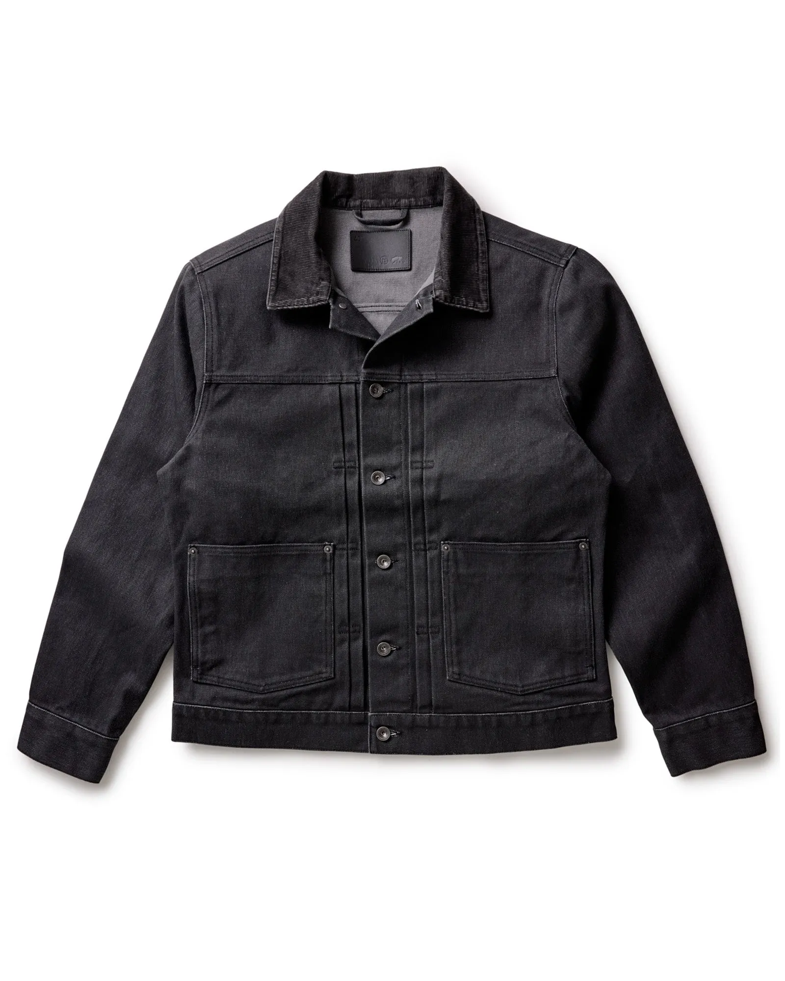 LightweightConstruction Windproof Design The Ryder Jacket in Coal Chipped Canvas