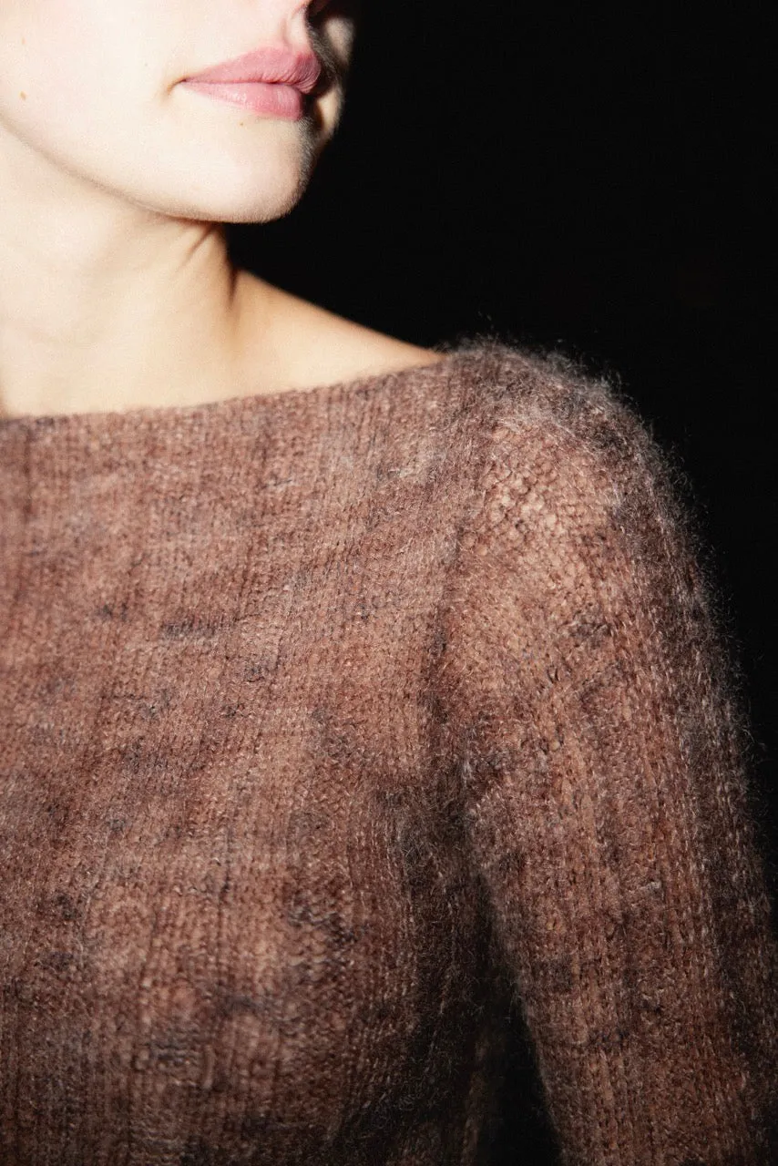 Solar Blouse Circular Knit Technique Chunky Cable Pattern