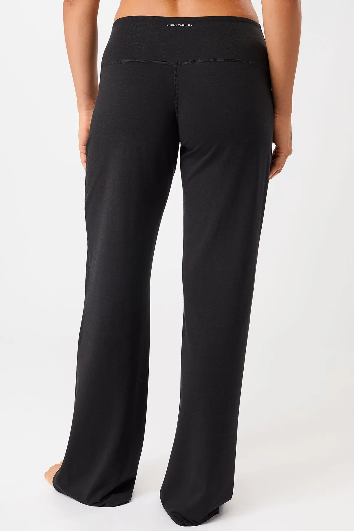 Wide Leg Pants - Black LowProfileWaistband