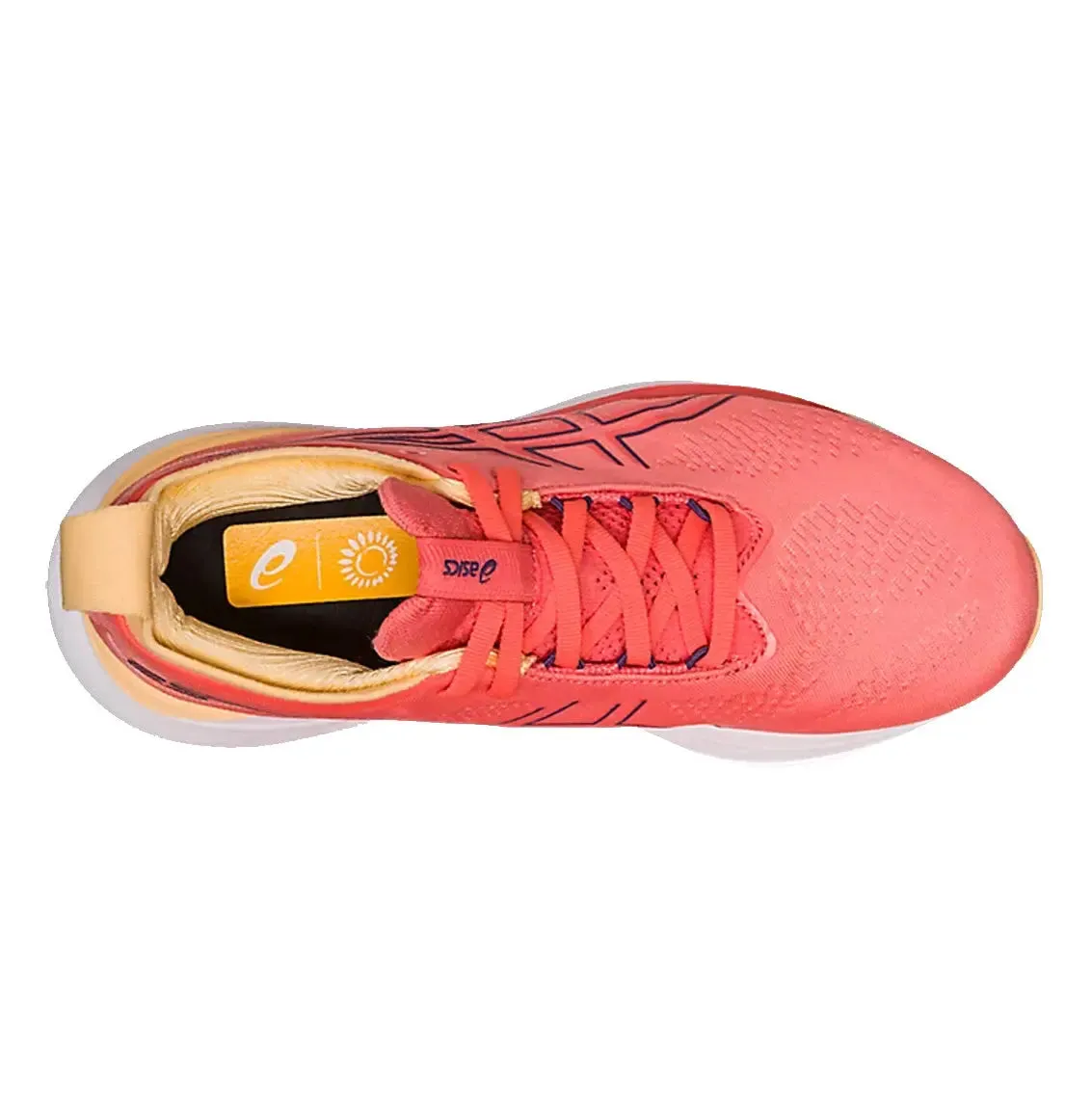 Womens ASICS GEL-Nimbus 25 - Papaya / Dusty Purple Frost Safe