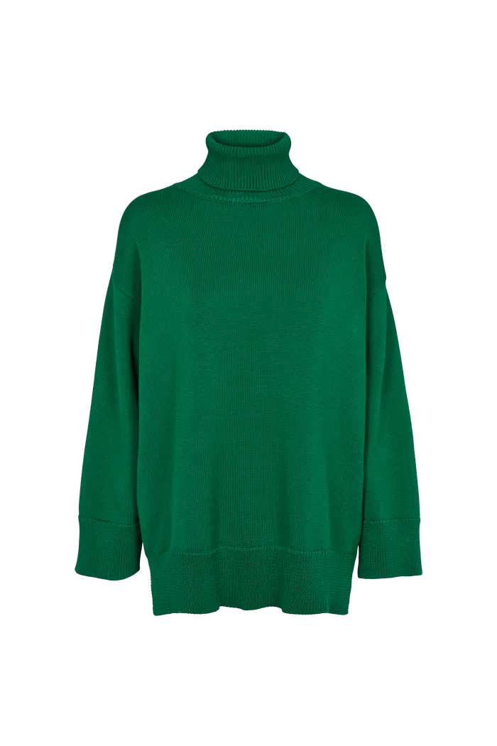 Stretch Knit Backing Biodegradable Fiber Winie T-Sweater - Green Jacket