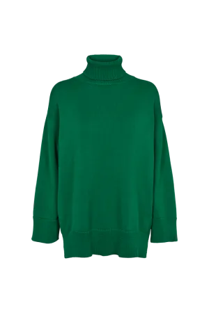 Stretch Knit Backing Biodegradable Fiber Winie T-Sweater - Green Jacket