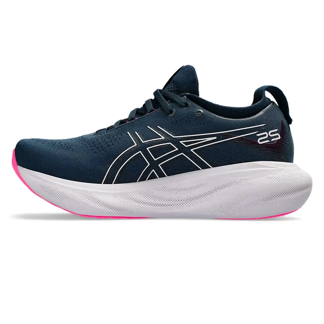 Ergonomic Travel Enthusiasts Outfit Key Womens ASICS GEL-Nimbus 25 - French Blue / Lilac Hint