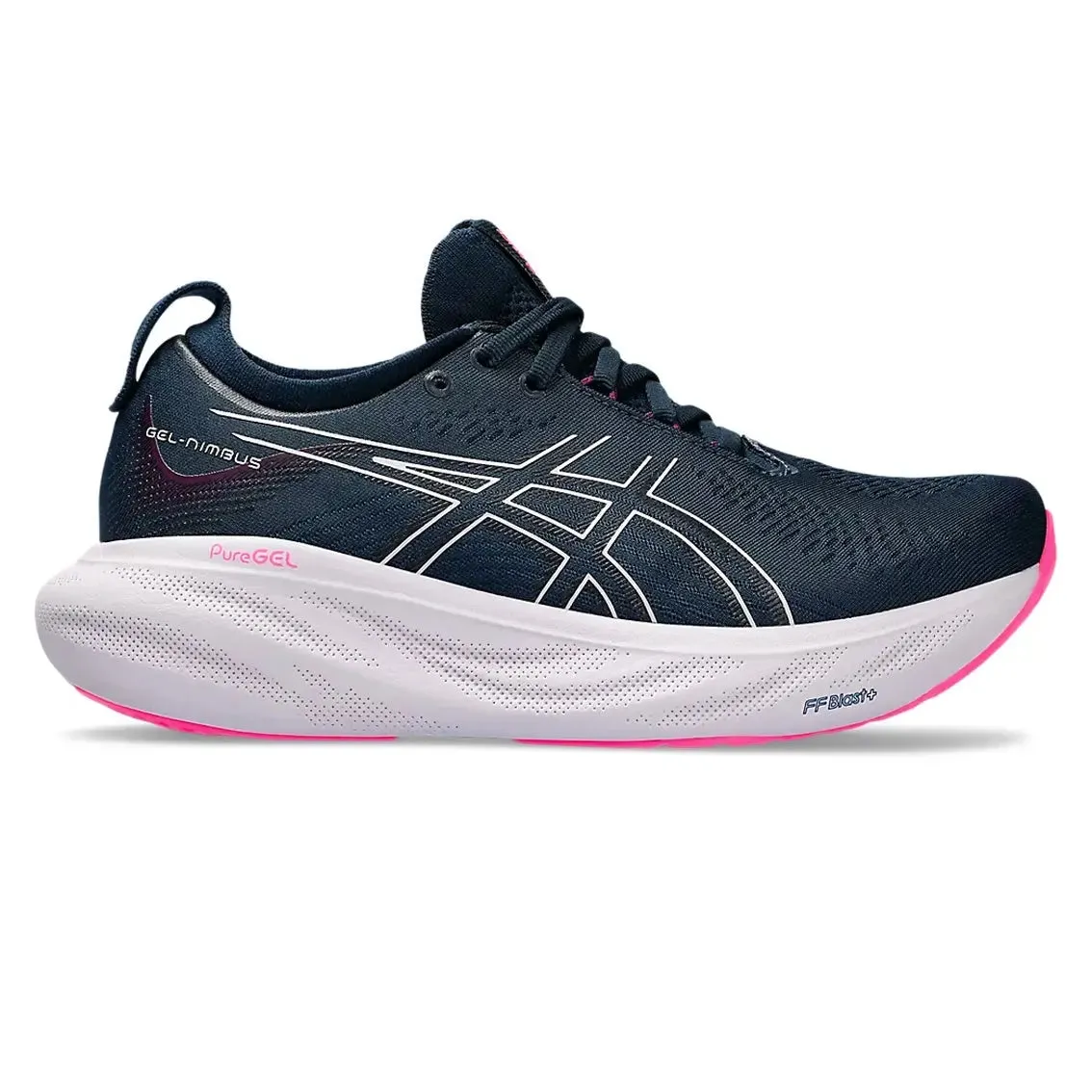 Womens ASICS GEL-Nimbus 25 - French Blue / Lilac Hint Active Day Quick Drying Travel Enthusiasts
