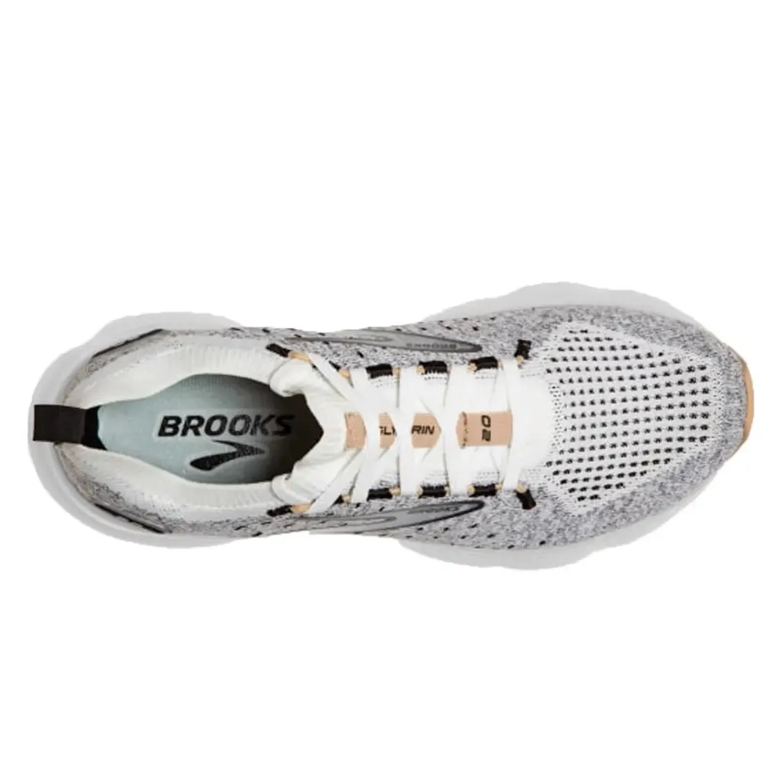 Womens Brooks Glycerin 20 Stealth Fit -White / Black / Cream Core Flex