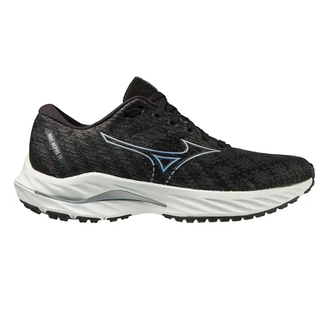 Meadow Glow Womens Mizuno Wave Inspire 19 - Black / Silverstar / Snowcrest