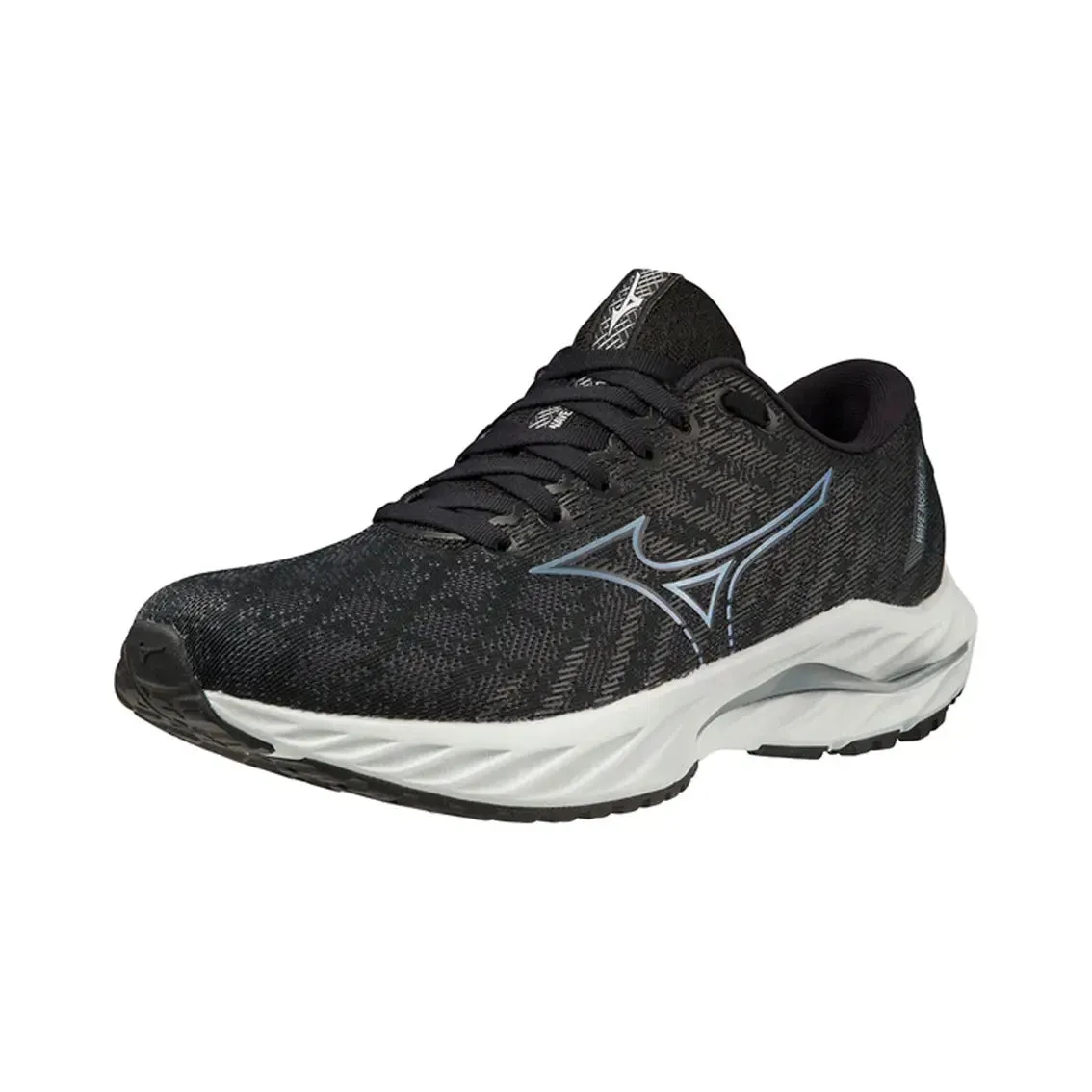 Fashion Glow Global Cool Womens Mizuno Wave Inspire 19 - Black / Silverstar / Snowcrest