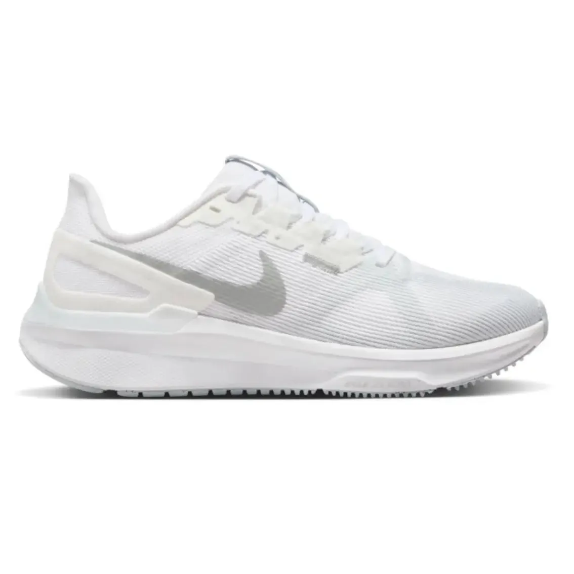 flexibility - enhancing shoes Womens Nike Air Zoom Structure 25 - White / Metallica Silver