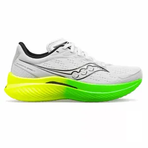 Breathable Upper Layer quick - drying - design shoes Womens Saucony Endorphin Speed 3 - White / Slime