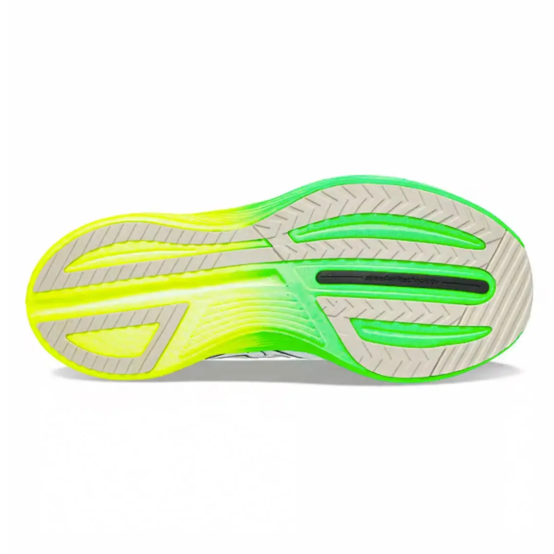 Running - specific Moisture   Wicking Fabric Womens Saucony Endorphin Speed 3 - White / Slime