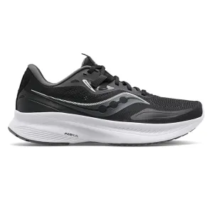 Womens Saucony Guide 15 (Wide) - Black / White Ergonomic Footbed Shape
