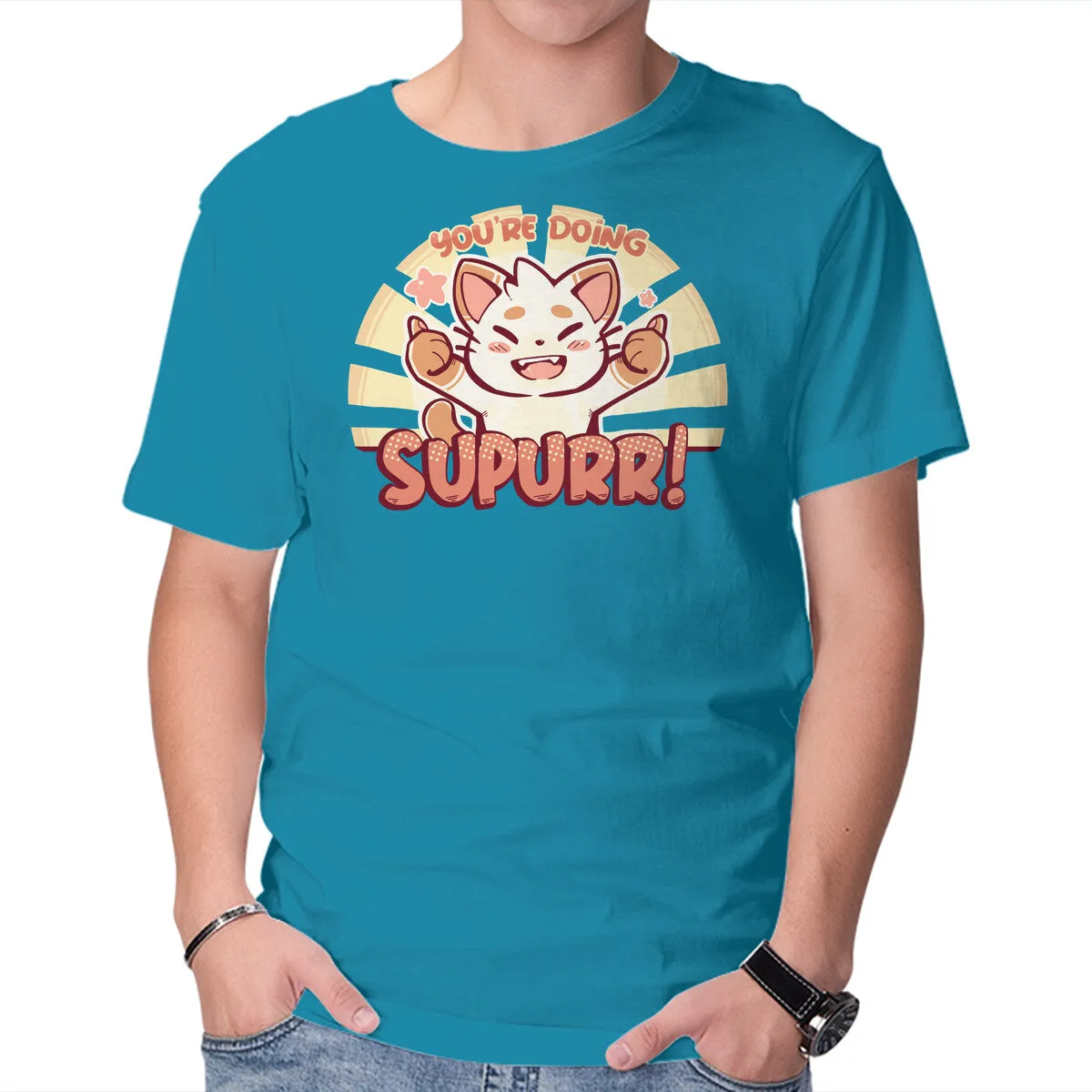 You're Doing SuPURR Garment Dyed Finish Flatlock stitching