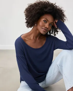 Stylish Soft Touch Zander Slub Long Sleeve Tee