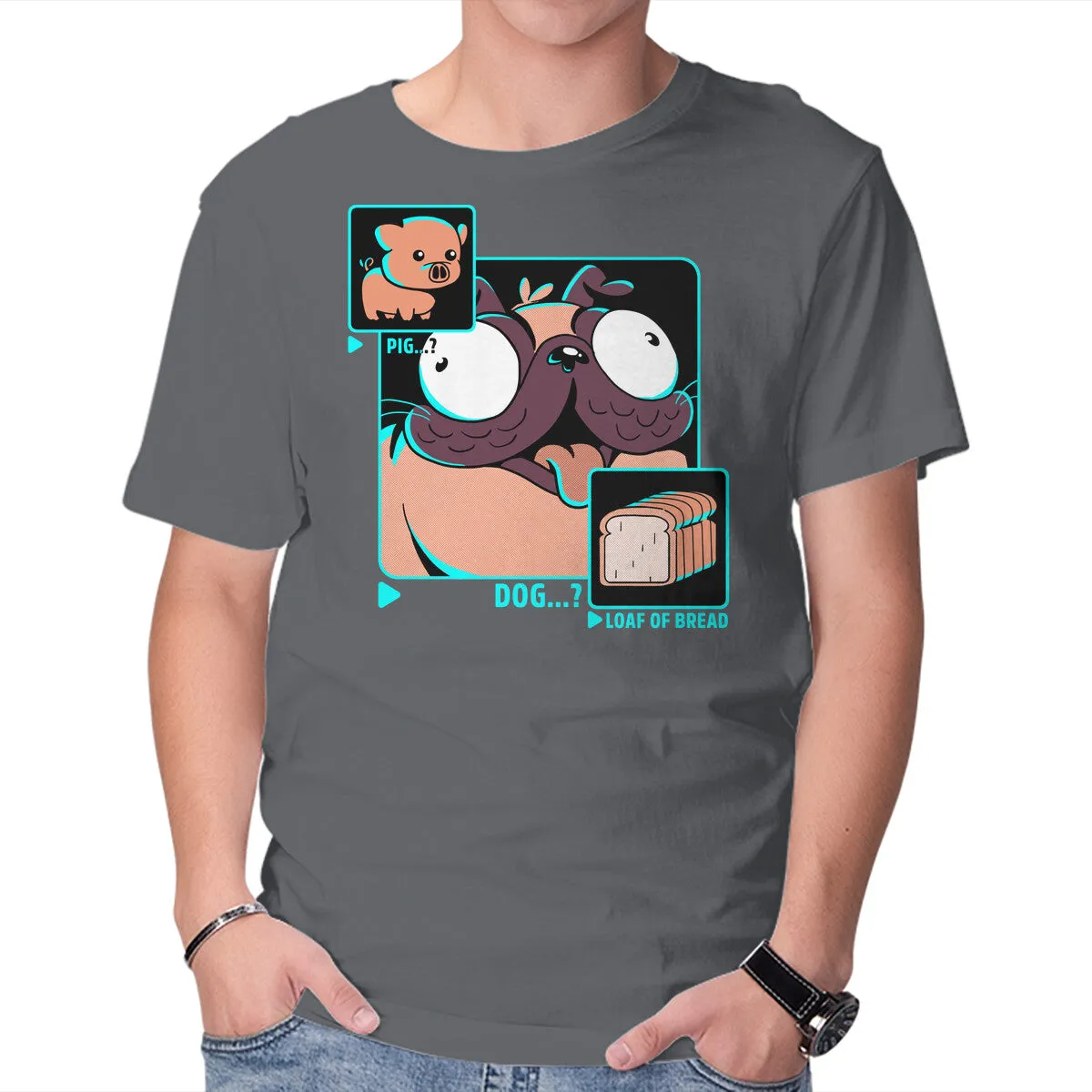 Dog, Pig, Loaf Of Bread AntiStaticLining Daily Fashion