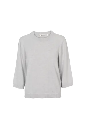 Loungewear Friendly NonIrritating Seams Cady 3/4 Sleeve - Grey Mel.