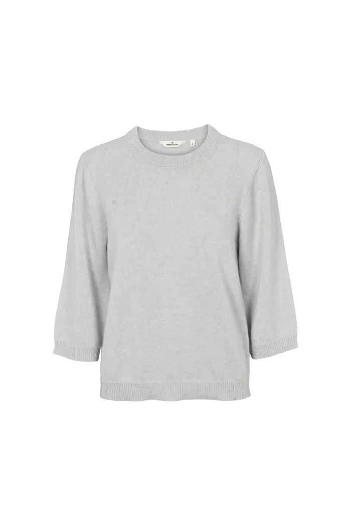 Loungewear Friendly NonIrritating Seams Cady 3/4 Sleeve - Grey Mel.