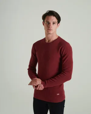 Waldon Sweater Red Oxide Urban Casual Look Anti Pilling Finish