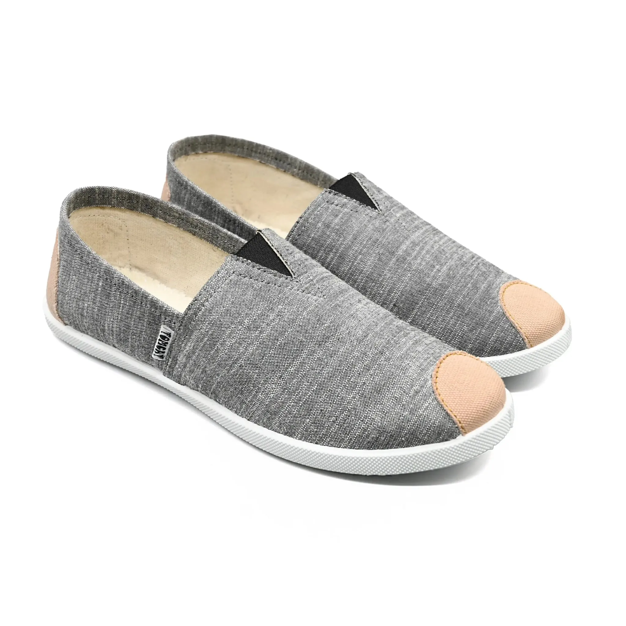 Emmy Chapisha Canvas Shoes - Grey Heel Safe